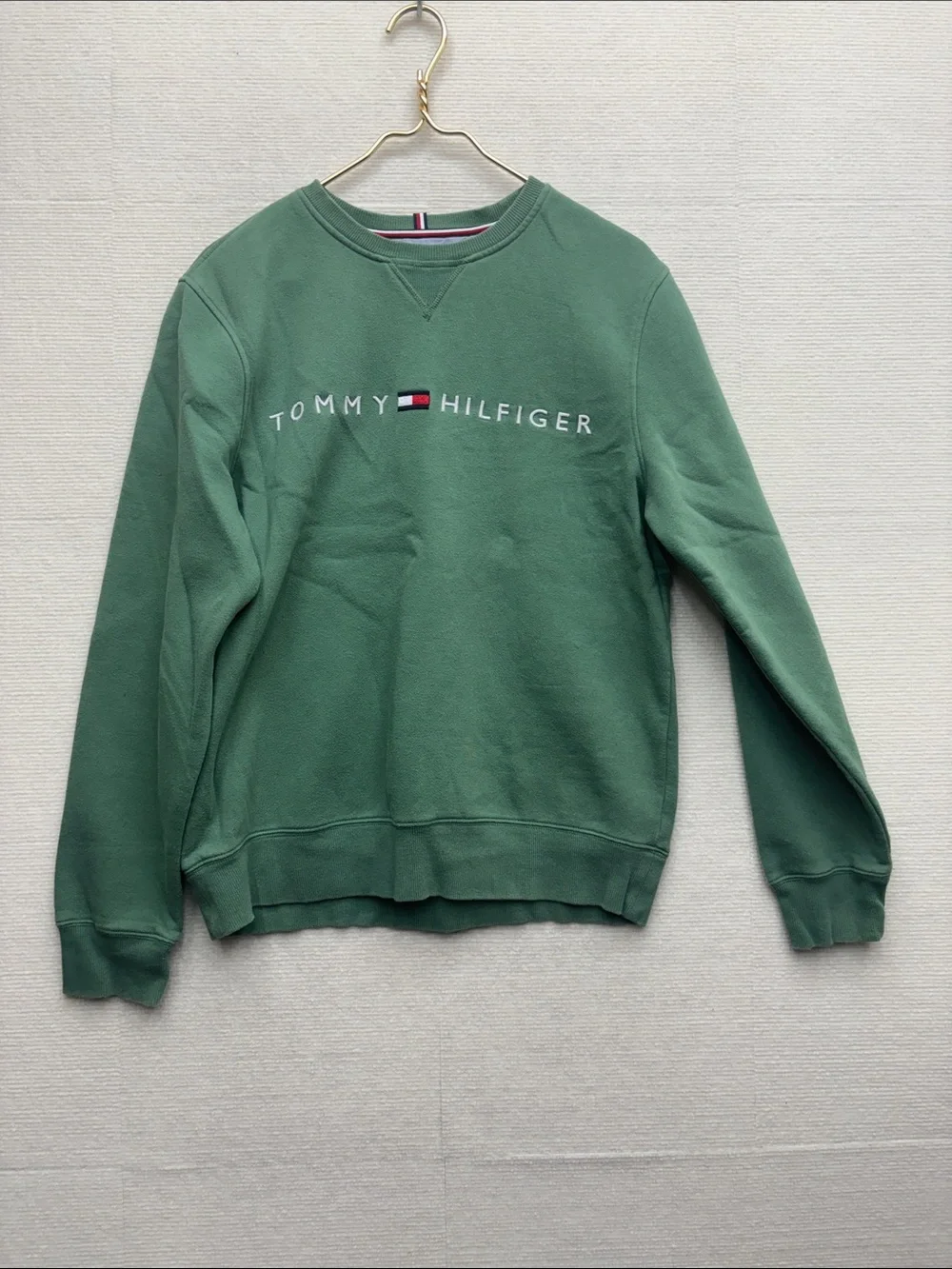 Tommy Hilfiger | medium Sage Green Crewneck Sweatshirt - Picture 1 of 6
